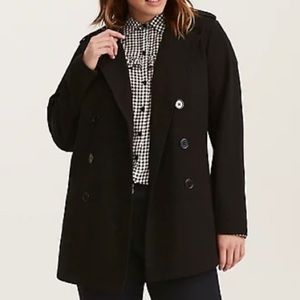 Torrid Black Trench Coat